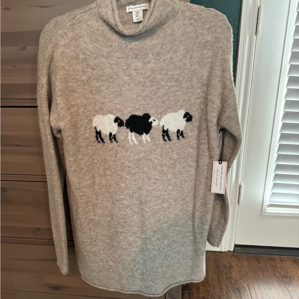 NWT cupcakes and cashmere lamb sweater